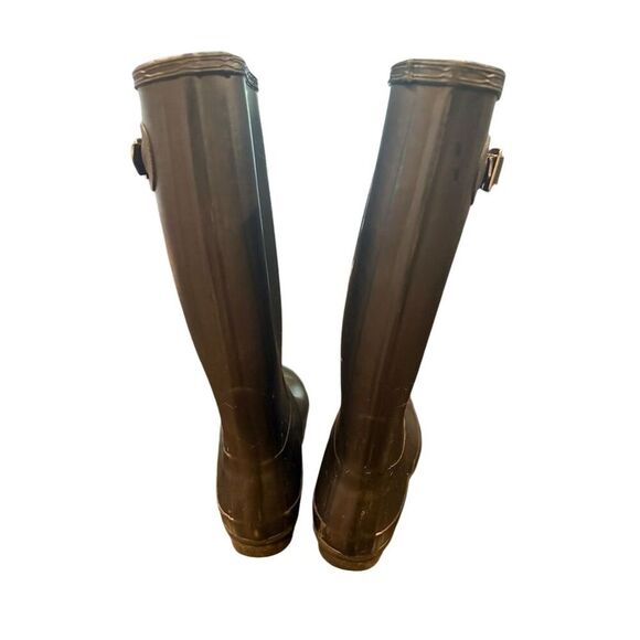 Hunter Women's Original Tall Black Rain Boots Size 9 Knee High - Picture 8 of 12